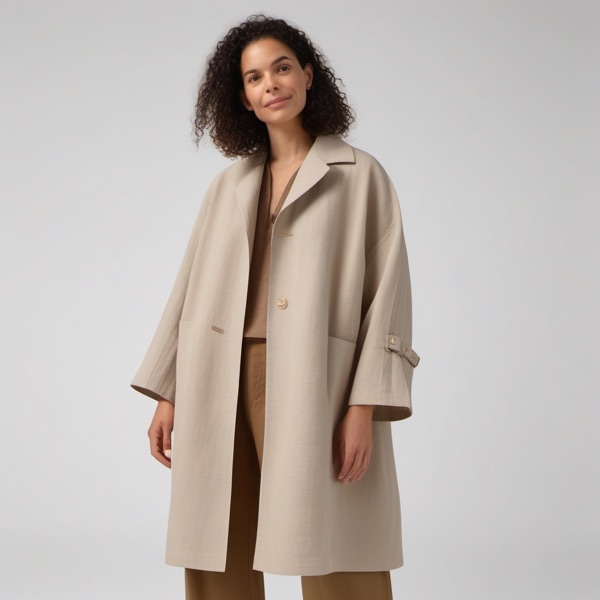 Oversized Linen Coat